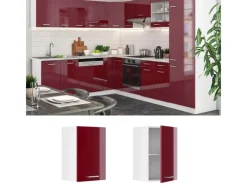 Küchenschränke<Vicco Hängeschrank R-Line Hängender Küchenschrank Bordeaux Hochglanz/Weiß 40 cm