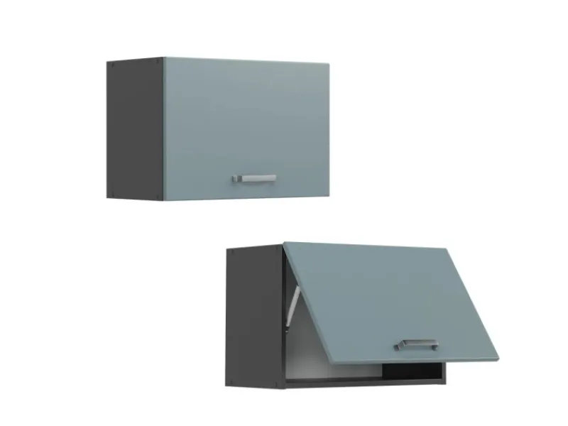 Küchenschränke<Vicco Hängeschrank R-Line Hängender Küchenschrank Blau-Grau/Anthrazit 60 cm Flach