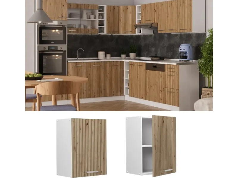 Vicco Hängeschrank R-Line Hängender Küchenschrank Artisan-Eiche/Weiß 45 cm< Küchenschränke