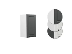 Vicco Hängeschrank R-Line Hängender Küchenschrank Anthrazit Landhaus/Weiß 30 cm< Pfannen|Küchenschränke