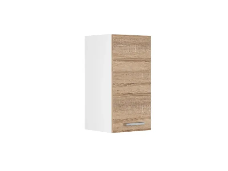 Vicco Hängeschrank R-Line Hängender Küchenschrank Sonoma/Weiß 30 cm< Pfannen|Küchenschränke