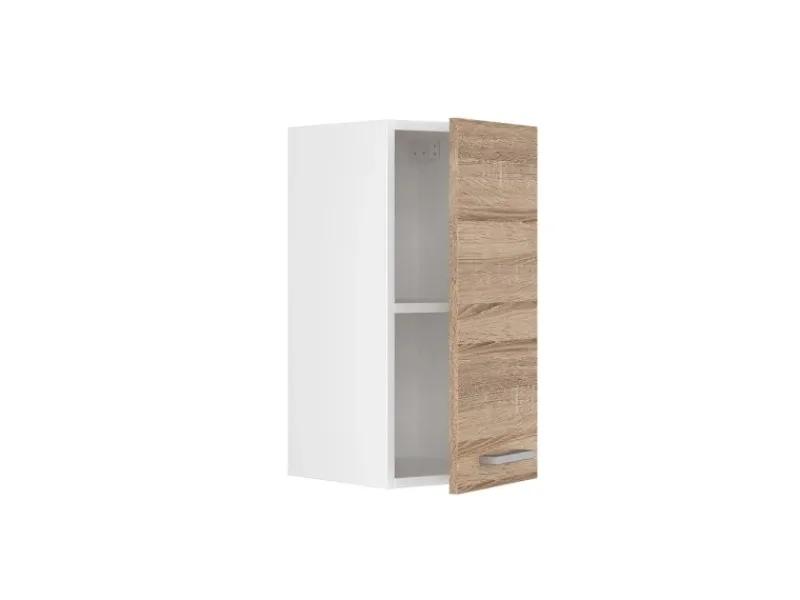 Vicco Hängeschrank R-Line Hängender Küchenschrank Sonoma/Weiß 30 cm< Pfannen|Küchenschränke