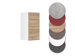 Vicco Hängeschrank R-Line Hängender Küchenschrank Sonoma/Weiß 30 cm< Pfannen|Küchenschränke