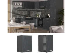 Küchenschränke<Vicco Hängeschrank R-Line Hängender Küchenschrank Schwarz Beton/Anthrazit 45 cm