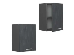 Küchenschränke<Vicco Hängeschrank R-Line Hängender Küchenschrank Schwarz Beton/Anthrazit 45 cm