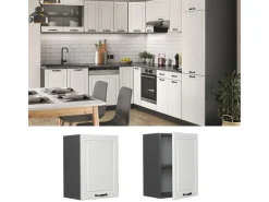 Vicco Hängeschrank R-Line Hängender Küchenschrank Landhaus/Anthrazit 45 cm Weiß