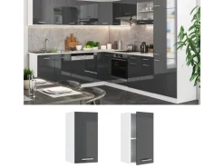 Sale Vicco Hängeschrank R-Line Hängender Küchenschrank Hochglanz/Weiß 30 cm Anthrazit