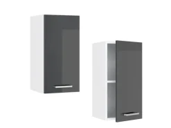Sale Vicco Hängeschrank R-Line Hängender Küchenschrank Hochglanz/Weiß 30 cm Anthrazit