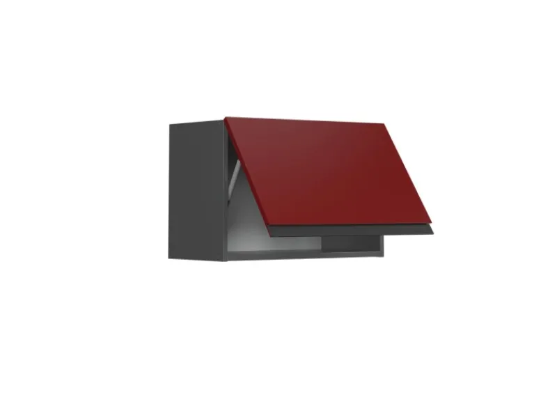 New Vicco Hängeschrank R-Line Hängender Küchenschrank /Anthrazit 60 cm J-Shape Flach Rot