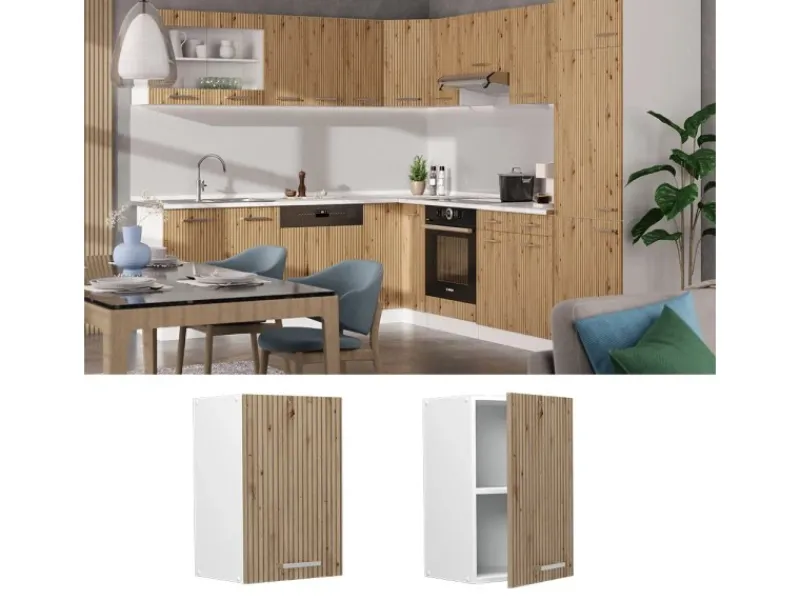 Vicco Hängeschrank R-Line Hängender Küchenschrank Artisan-Eiche/Weiß 40 cm< Küchenschränke