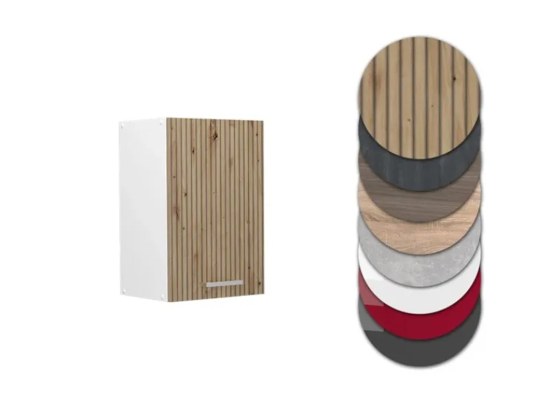 Vicco Hängeschrank R-Line Hängender Küchenschrank Artisan-Eiche/Weiß 40 cm< Küchenschränke