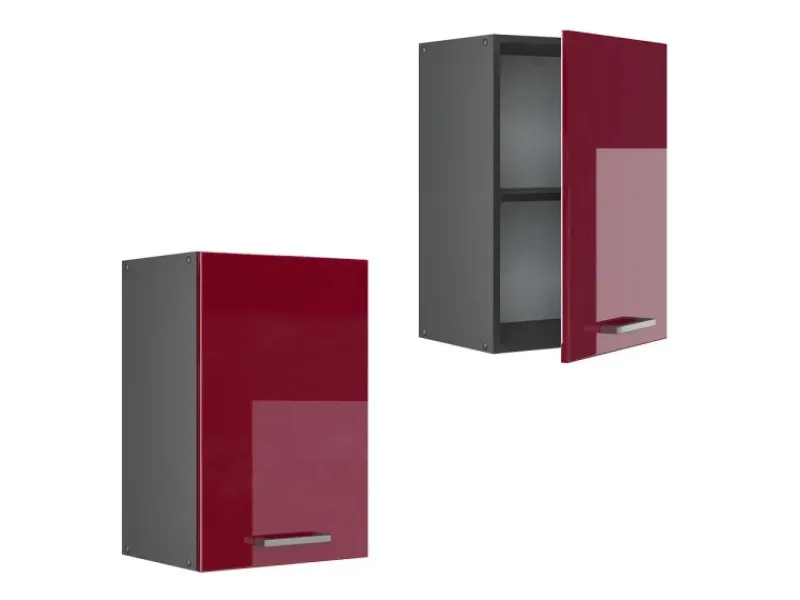 Küchenschränke<Vicco Hängeschrank R-Line Hängender Küchenschrank Bordeaux Hochglanz/Anthrazit 40 cm