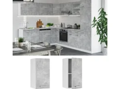 New Vicco Hängeschrank R-Line Hängender Küchenschrank /Weiß 40 cm Beton