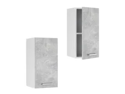 New Vicco Hängeschrank R-Line Hängender Küchenschrank /Weiß 40 cm Beton