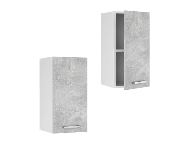 New Vicco Hängeschrank R-Line Hängender Küchenschrank /Weiß 40 cm Beton