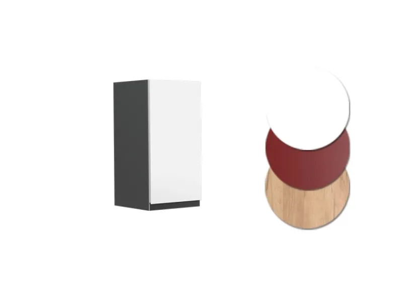 Vicco Hängeschrank R-Line Hängender Küchenschrank /Anthrazit 30 cm J-Shape< Küchenschränke