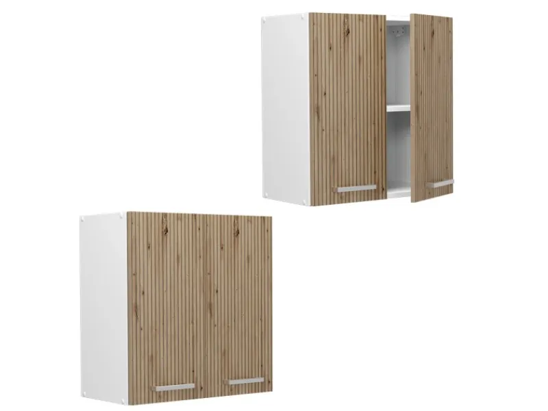 New Vicco Hängeschrank R-Line Hängender Küchenschrank Artisan-Eiche/Weiß 60 cm Artisan Eiche