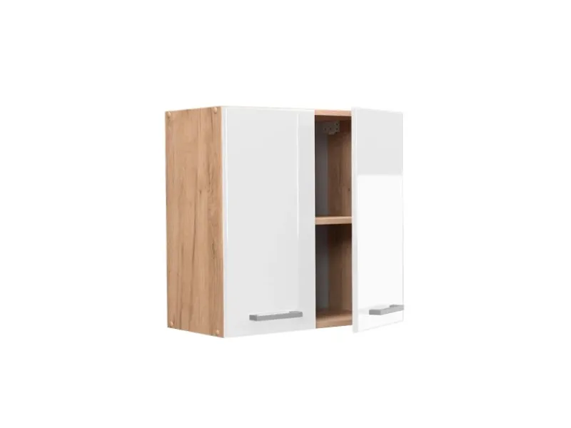 Küchenschränke<Vicco Hängeschrank R-Line Hängender Küchenschrank Hochglanz/Goldkraft Eiche 60 cm