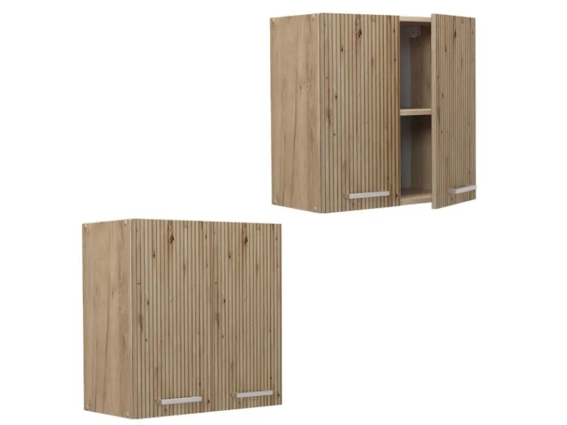 Vicco Hängeschrank R-Line Hängender Küchenschrank Artisan-Eiche/Goldkraft Eiche 60 cm< Küchenschränke