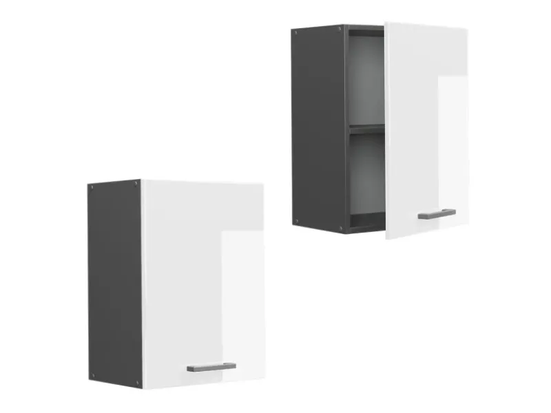 Küchenschränke<Vicco Hängeschrank R-Line Hängender Küchenschrank Hochglanz/Anthrazit 45 cm