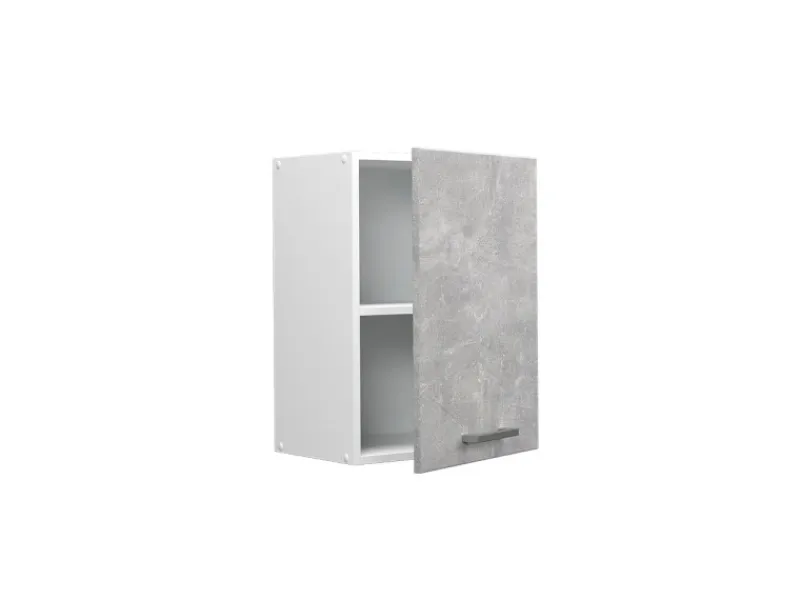 Vicco Hängeschrank R-Line Hängender Küchenschrank /Weiß 45 cm Beton