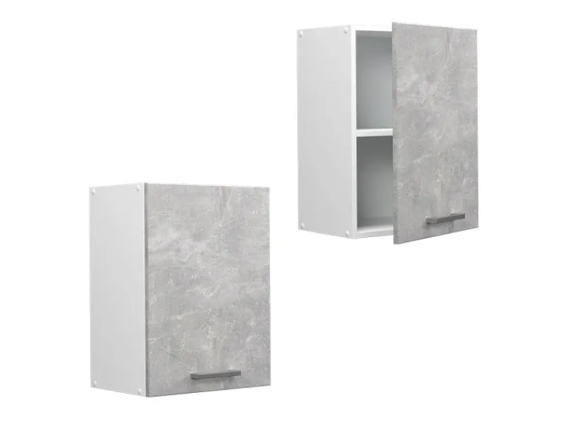 Vicco Hängeschrank R-Line Hängender Küchenschrank /Weiß 45 cm Beton