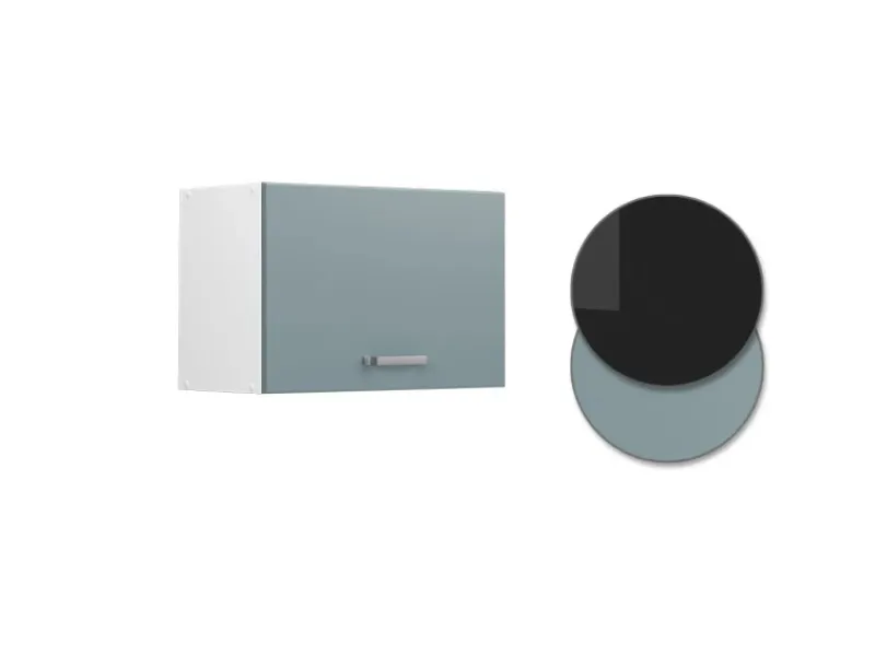 Küchenschränke<Vicco Hängeschrank R-Line Hängender Küchenschrank Blau-Grau/Weiß 60 cm Flach