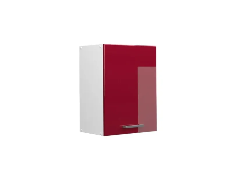 Clearance Vicco Hängeschrank R-Line Hängender Küchenschrank Bordeaux Hochglanz/Weiß 45 cm Bordeaux-Glanz