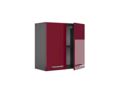 Küchenschränke|Einbauküchen<Vicco Hängeschrank R-Line Hängender Küchenschrank Bordeaux Hochglanz/Anthrazit 60 cm