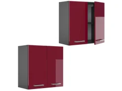 Küchenschränke|Einbauküchen<Vicco Hängeschrank R-Line Hängender Küchenschrank Bordeaux Hochglanz/Anthrazit 60 cm