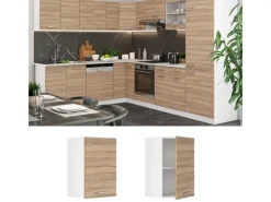 Vicco Hängeschrank R-Line Hängender Küchenschrank Sonoma/Weiß 40 cm< Küchenschränke