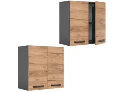 Vicco Hängeschrank R-Line Hängender Küchenschrank Goldkraft /Anthrazit 60 cm< Küchenschränke