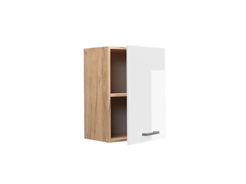 Küchenschränke<Vicco Hängeschrank R-Line Hängender Küchenschrank Hochglanz/Goldkraft Eiche 45 cm