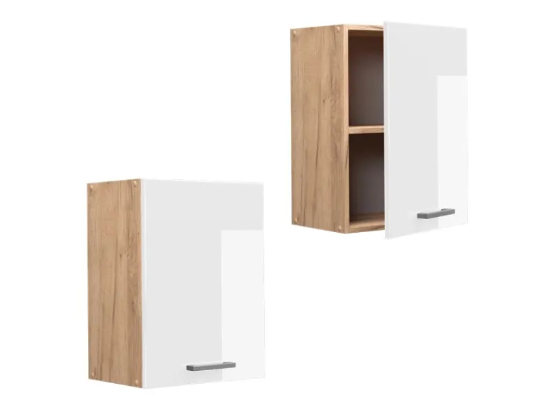 Küchenschränke<Vicco Hängeschrank R-Line Hängender Küchenschrank Hochglanz/Goldkraft Eiche 45 cm