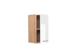 Vicco Hängeschrank R-Line Hängender Küchenschrank Hochglanz/Goldkraft Eiche 30 cm< Pfannen|Küchenschränke