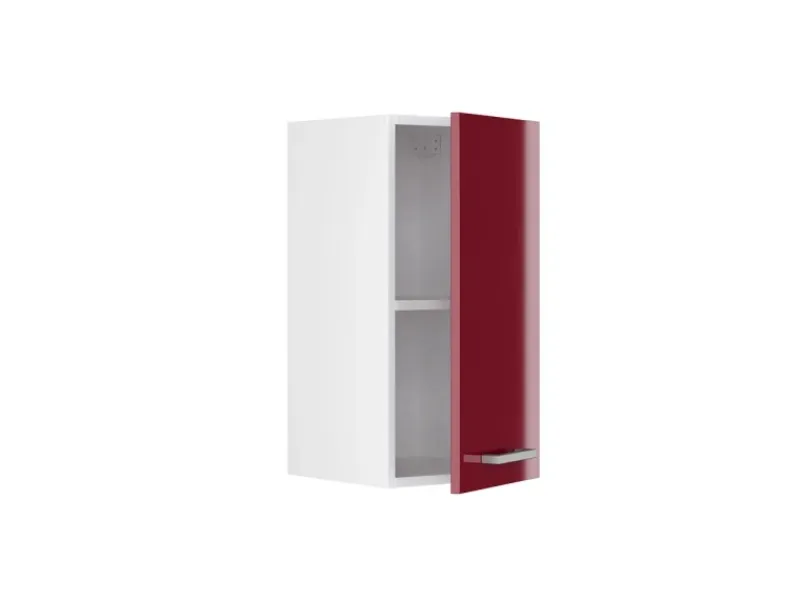 Vicco Hängeschrank R-Line Hängender Küchenschrank Bordeaux Hochglanz/Weiß 30 cm< Pfannen|Küchenschränke