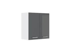 Best Vicco Hängeschrank R-Line Hängender Küchenschrank Hochglanz/Weiß 60 cm Anthrazit