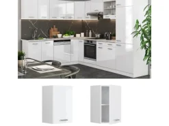 Vicco Hängeschrank R-Line Hängender Küchenschrank Hochglanz/ 40 cm< Küchenschränke