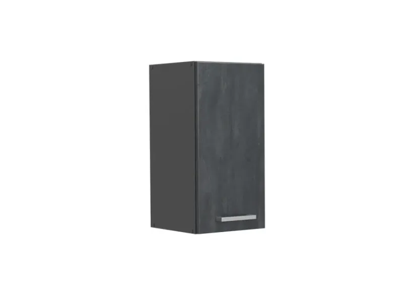 Vicco Hängeschrank R-Line Hängender Küchenschrank Schwarz Beton/Anthrazit 30 cm< Pfannen