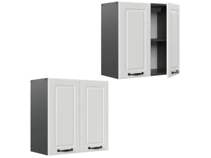 Küchenschränke<Vicco Hängeschrank R-Line Hängender Küchenschrank Landhaus/Anthrazit 60 cm