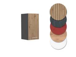 Vicco Hängeschrank R-Line Hängender Küchenschrank Artisan-Eiche/Anthrazit 30 cm< Küchenschränke
