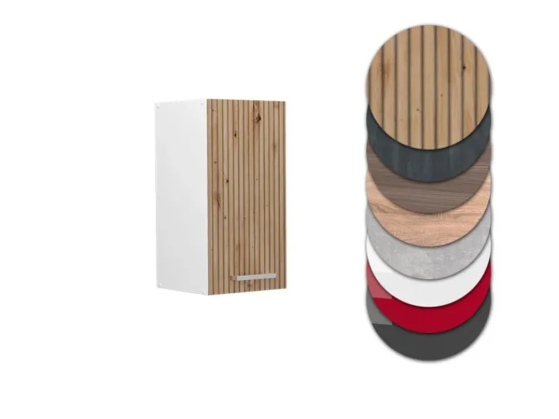 Best Vicco Hängeschrank R-Line Hängender Küchenschrank Artisan-Eiche/Weiß 30 cm Artisan Eiche