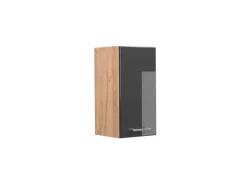 Vicco Hängeschrank R-Line Hängender Küchenschrank Hochglanz/Goldkraft Eiche 30 cm< Pfannen|Küchenschränke