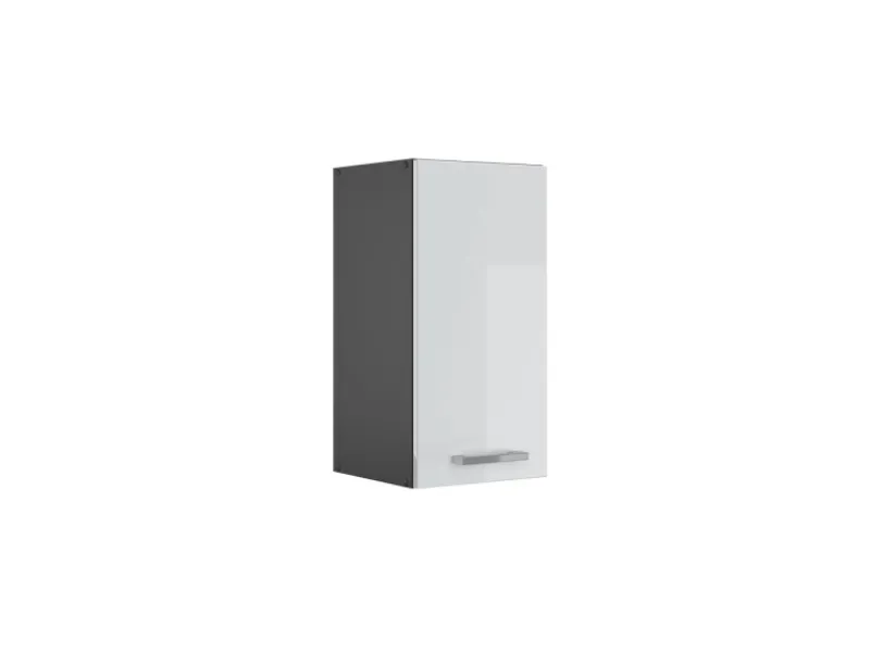 Best Vicco Hängeschrank R-Line Hängender Küchenschrank Hochglanz/Anthrazit 30 cm Weiß