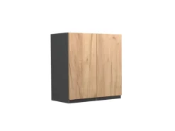 Sale Vicco Hängeschrank R-Line Hängender Küchenschrank Goldkraft /Anthrazit 60 cm J-Shape Eiche