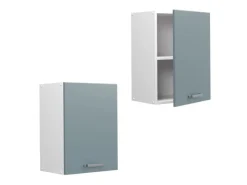 Vicco Hängeschrank R-Line Hängender Küchenschrank Blau-Grau/Weiß 45 cm< Küchenschränke