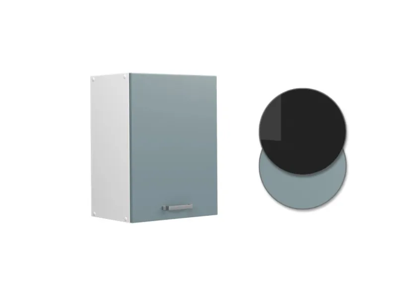 Vicco Hängeschrank R-Line Hängender Küchenschrank Blau-Grau/Weiß 45 cm< Küchenschränke