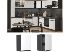 Outlet Vicco Hängeschrank R-Line Hängender Küchenschrank /Anthrazit 45 cm J-Shape Weiß