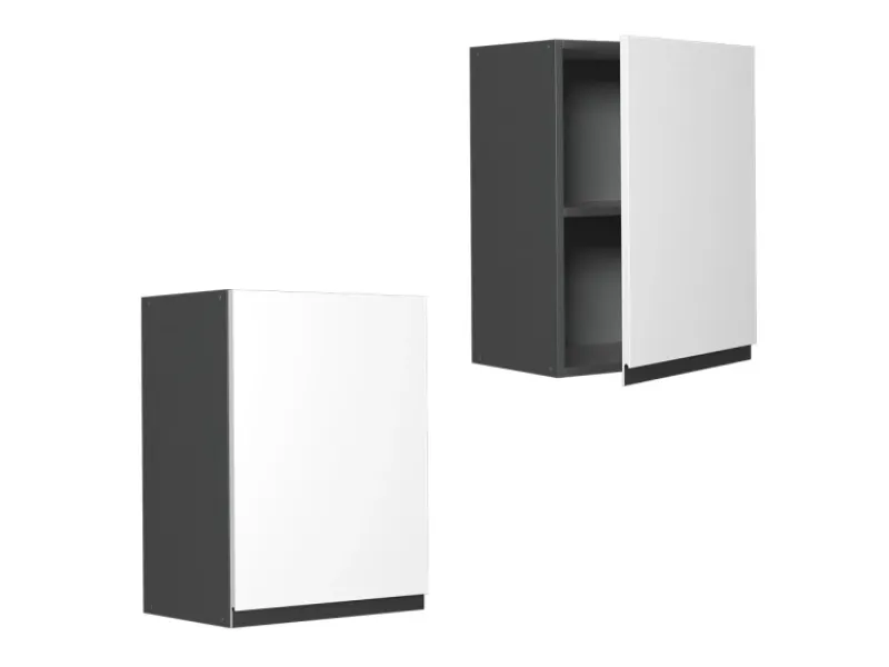 Outlet Vicco Hängeschrank R-Line Hängender Küchenschrank /Anthrazit 45 cm J-Shape Weiß