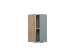 New Vicco Hängeschrank R-Line Hängender Küchenschrank Blau-Grau/Goldkraft Eiche 30 cm Blaugrau